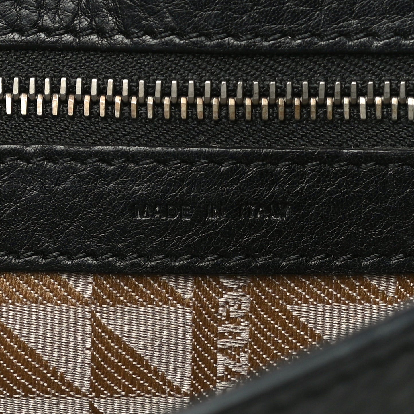 Textured Leather PS11 Wristlet Clutch Black