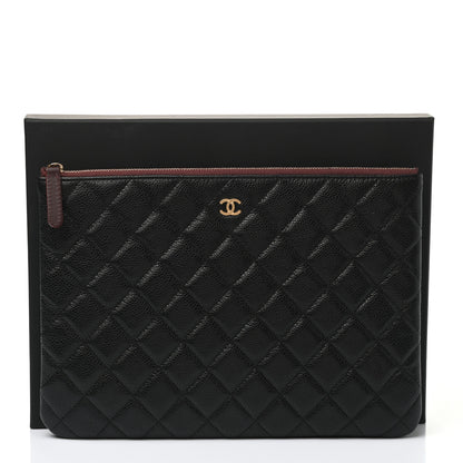 Chanel Caviar Quilted Medium Cosmetic Case Black 8 of 8