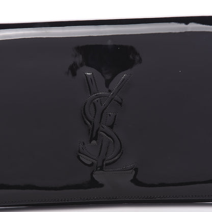 Saint Laurent Patent Monogram Large Belle De Jour Clutch Black 12 of 13