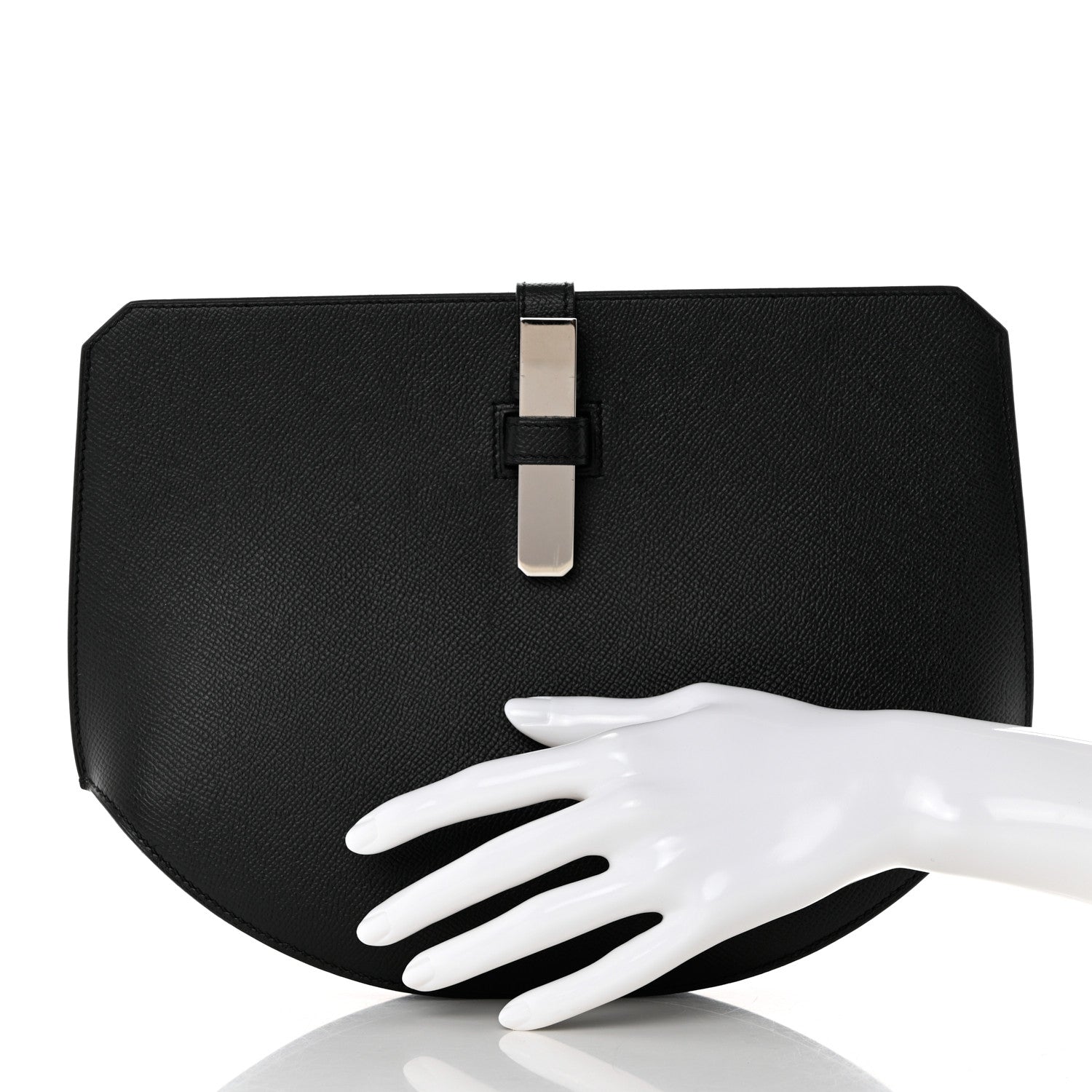 Hermes Epsom Baton de Craie Pochette Bleu Encre Black 2 of 11