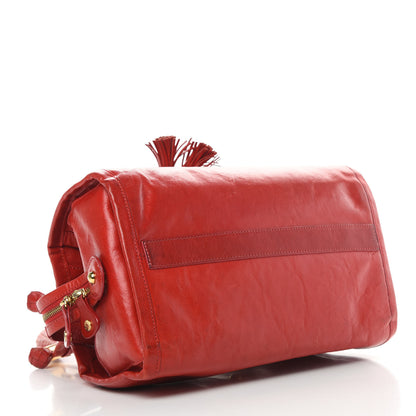 Jimmy Choo Shiny Calfskin Satchel Red 4 of 14