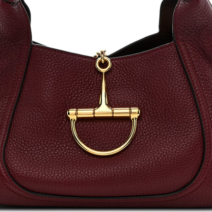 Gucci Grained Calfskin Softbit Medium Shoulder Bag Rosso Ancora 7 of 9