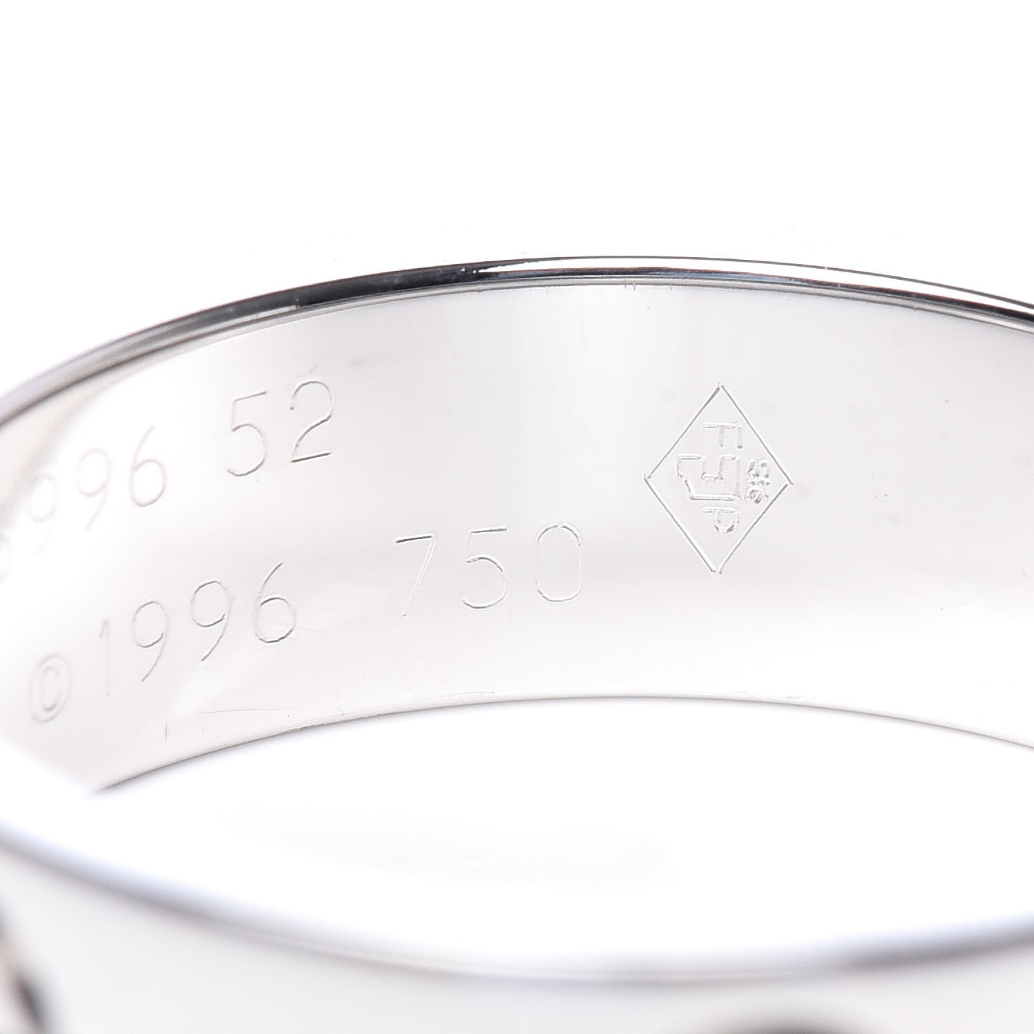 Cartier 18K White Gold 5.5mm LOVE Ring 52 6 5 of 5