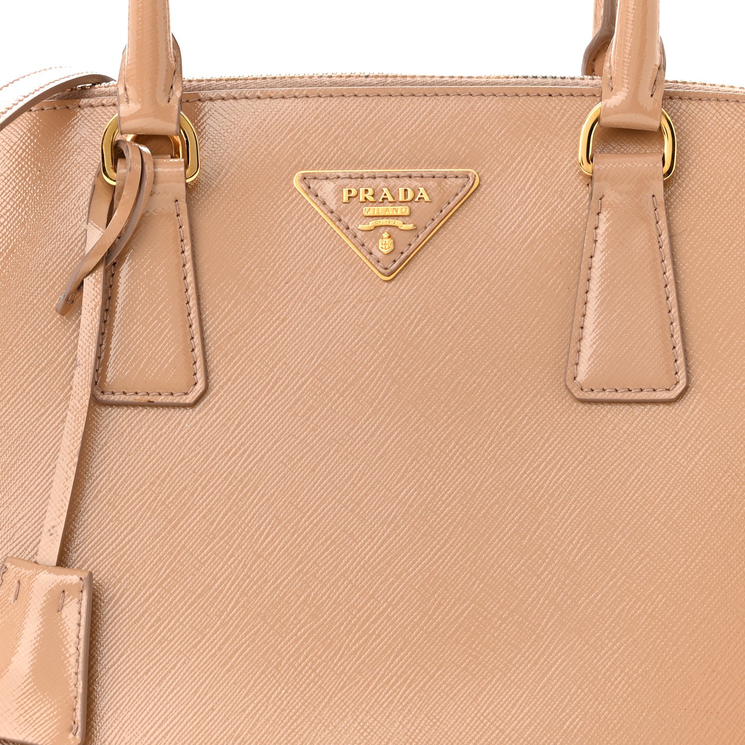 Prada Saffiano Vernice Medium Promenade Tote Cammeo 7 of 16