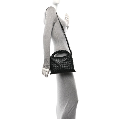Bottega Veneta Calfskin Intrecciato Mini Hop Black 2 of 11
