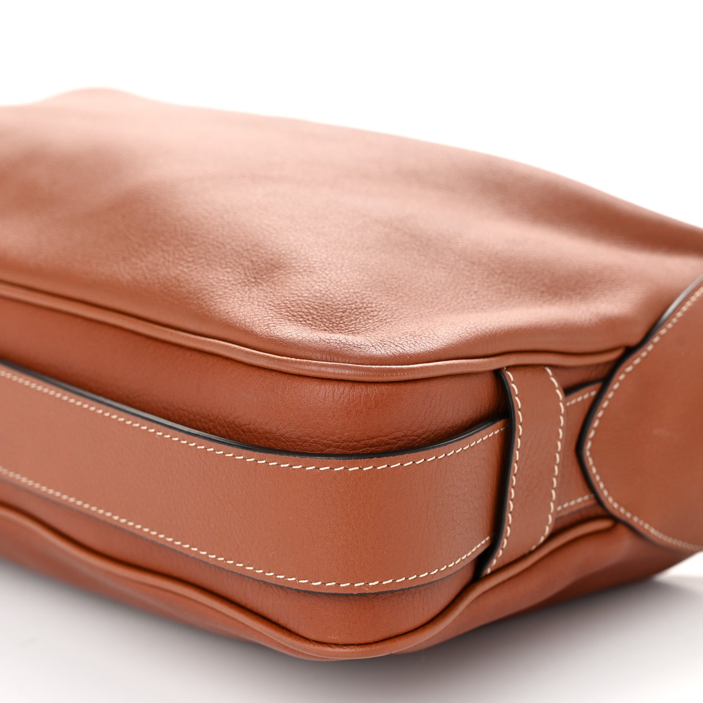 Supple Calfskin Medium Romy Shoulder Bag Tan