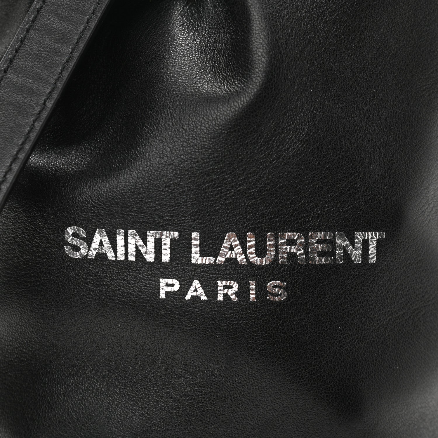Saint Laurent Lambskin Small Teddy Bucket Bag Black 9 of 12