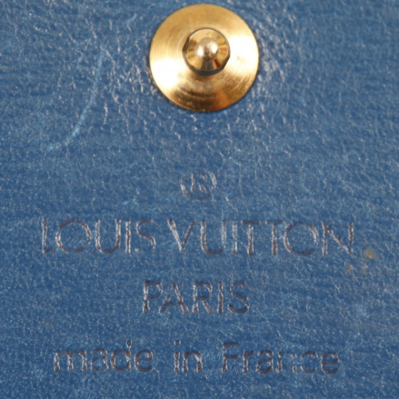 Louis Vuitton Epi Elise Wallet Blue 9 of 10