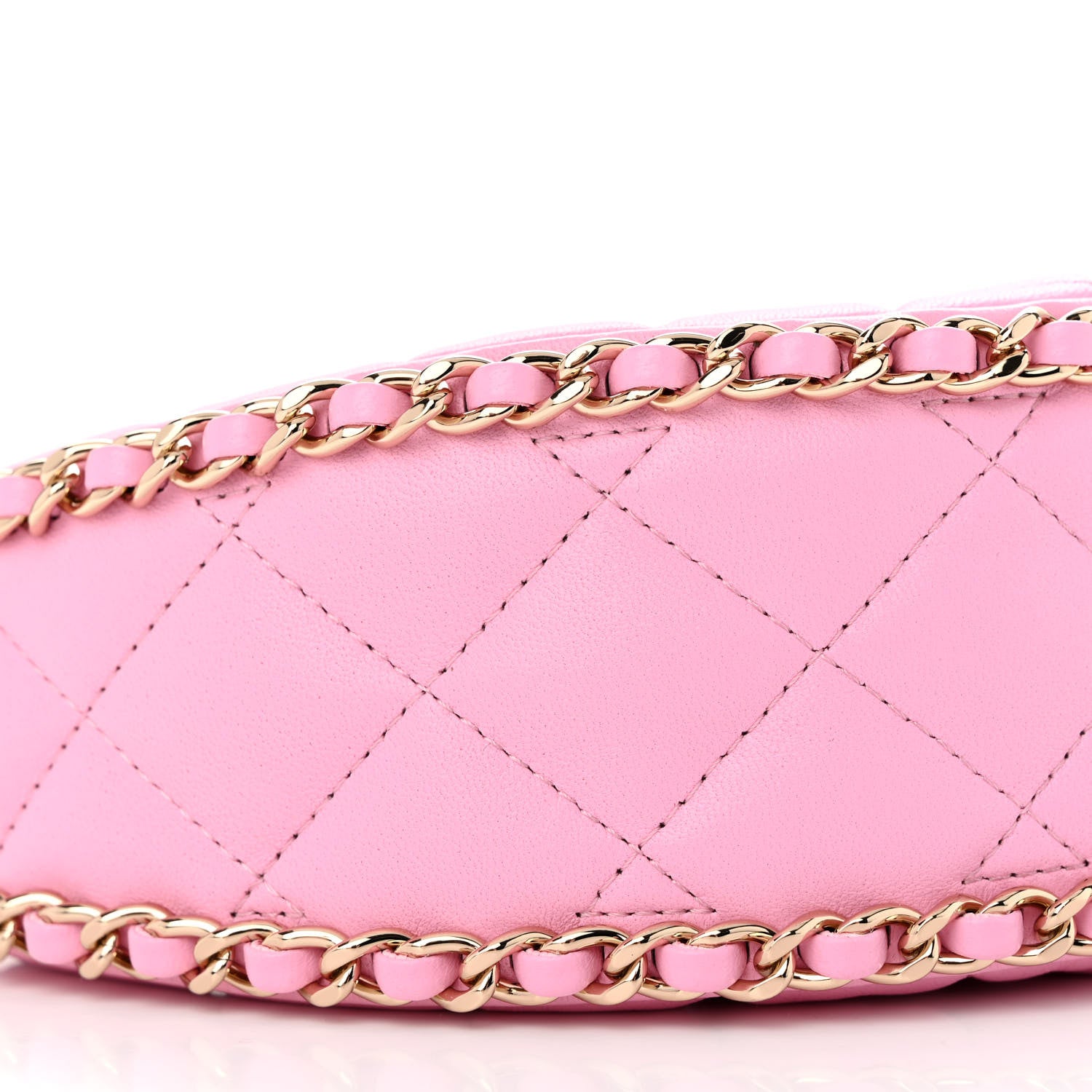 Chanel Lambskin Quilted Small Hobo Bag Pink 9 of 11