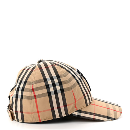Burberry Cotton Vintage Check Monogram Baseball Hat XS Archive Beige 5 of 8