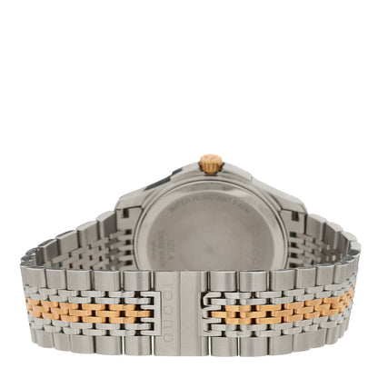 Gucci Stainless Steel 38mm G-Timeless Two Tone Quartz Watch Black 3 of 5