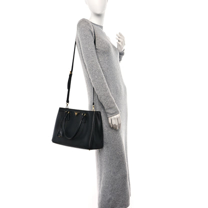 Prada Saffiano Lux Medium Tote Black 3 of 9