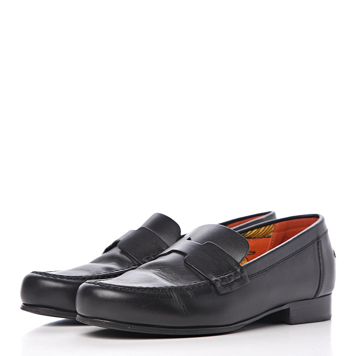 Calfskin Womens Kennedy Loafers 37 Black