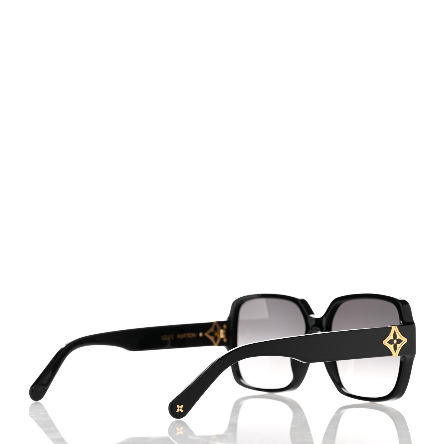 Louis Vuitton My LV Flower Square Sunglasses Z1613E Black 4 of 9
