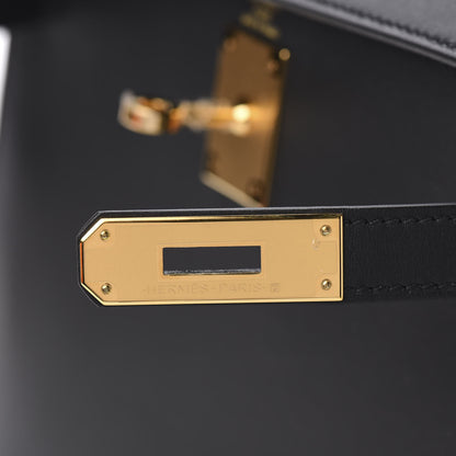 Hermes Sombrero Kelly Sellier 28 Black 20 of 36
