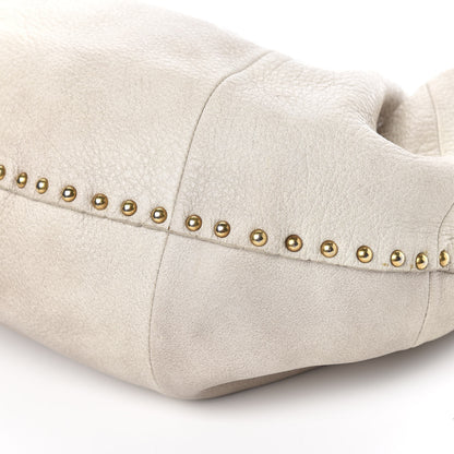 Prada Deerskin Tamponato Hobo White 11 of 13