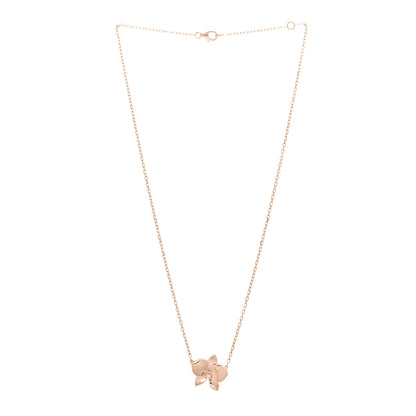 Cartier 18K Pink Gold Diamond Caresse D'Orchidees Par Cartier Pendant Necklace 3 of 5
