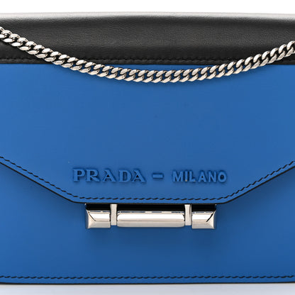 Prada City Calf Sybille Monochrome Crossbody Bag Marea Black 8 of 12