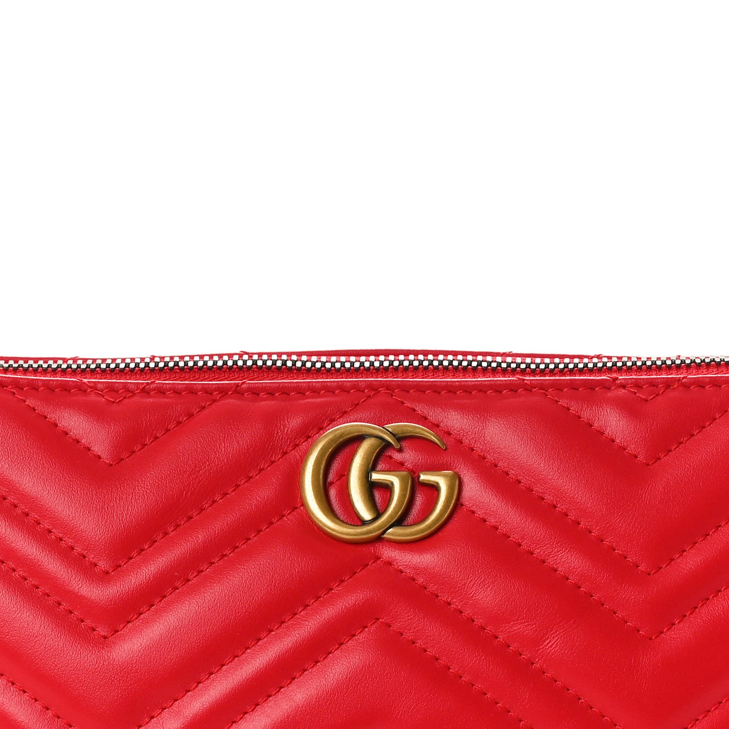 Calfskin Matelasse Chevron GG Marmont Sling Shoulder Bag Rosso
