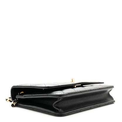 Chanel Lambskin Quilted Trendy CC Wallet On Chain WOC Black 7 of 23
