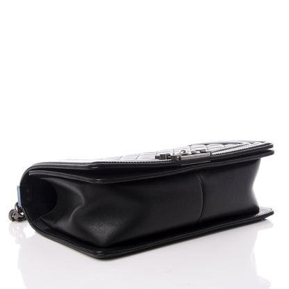 Chanel Lambskin Quilted Medium Boy Flap Black 3 of 8