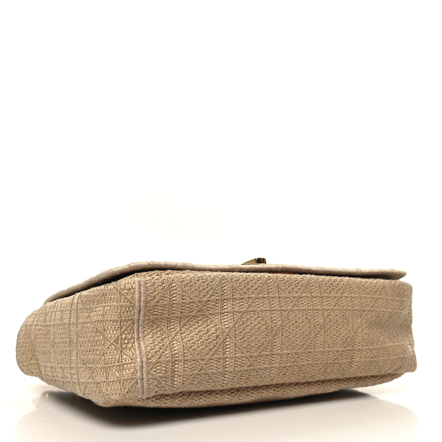 Christian Dior Raffia Calfskin Medium Caro Bag Beige 4 of 9