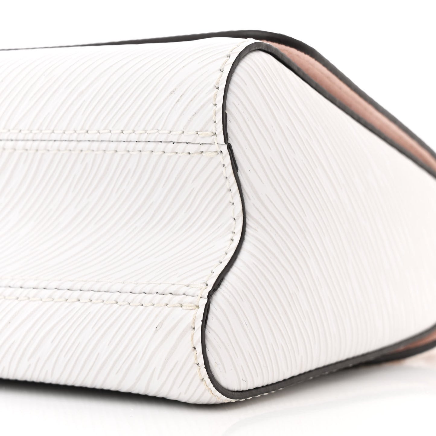 Epi Asnieres Flowers Twist Shoulder Bag PM White