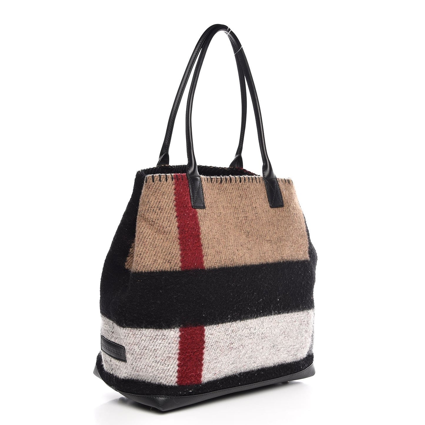 Wool Cashmere House Check Tote