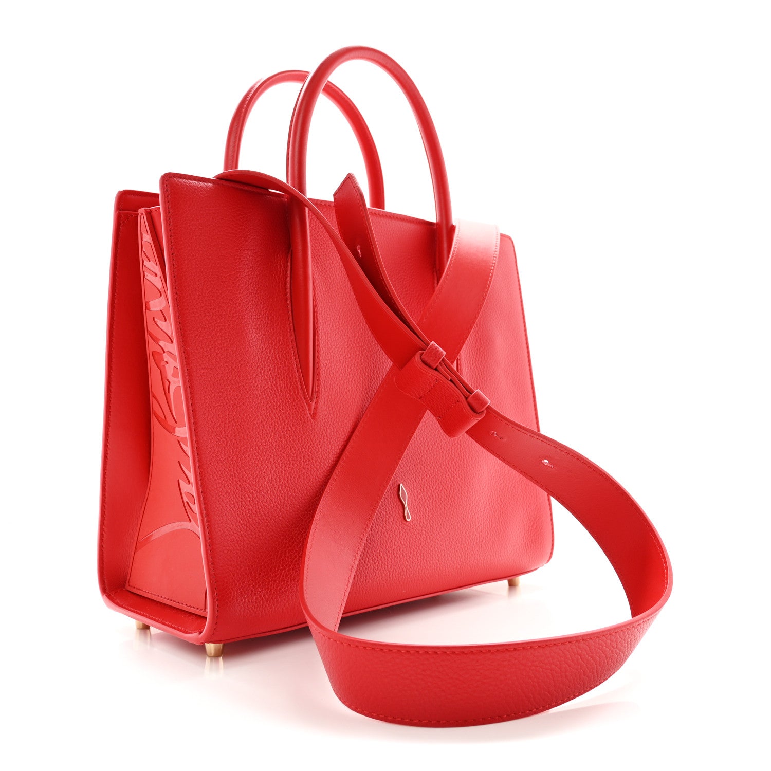 Christian Louboutin Calfskin Spikes Loubinthesky Medium Paloma Red 3 of 11