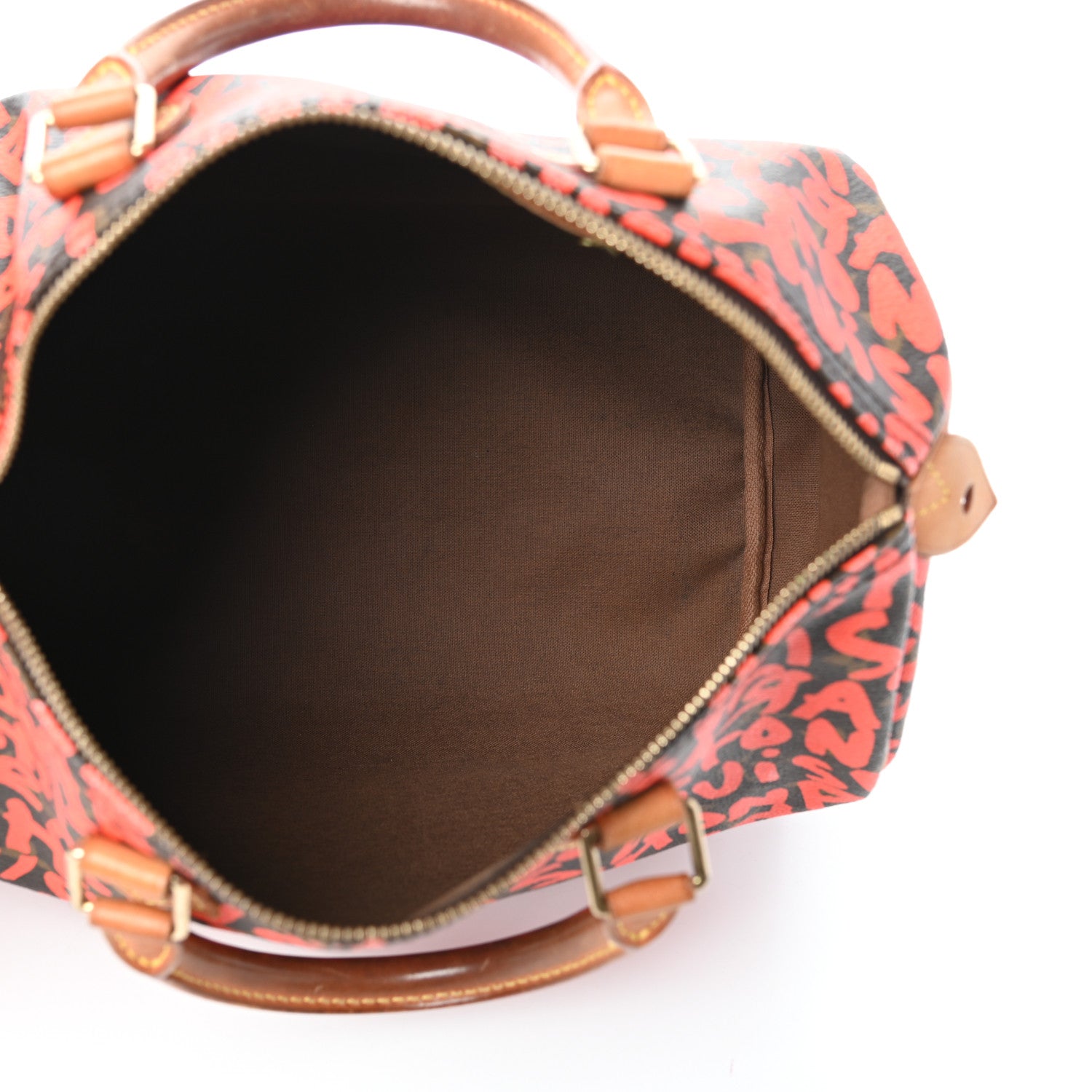 Louis Vuitton Monogram Graffiti Speedy 30 Orange 5 of 9