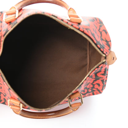 Louis Vuitton Monogram Graffiti Speedy 30 Orange 5 of 9