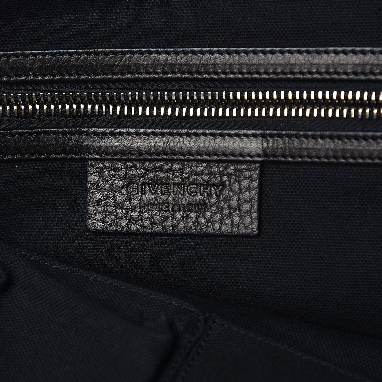 Givenchy Grained Calfskin Medium Zip Animation Nightingale Black 5 of 9