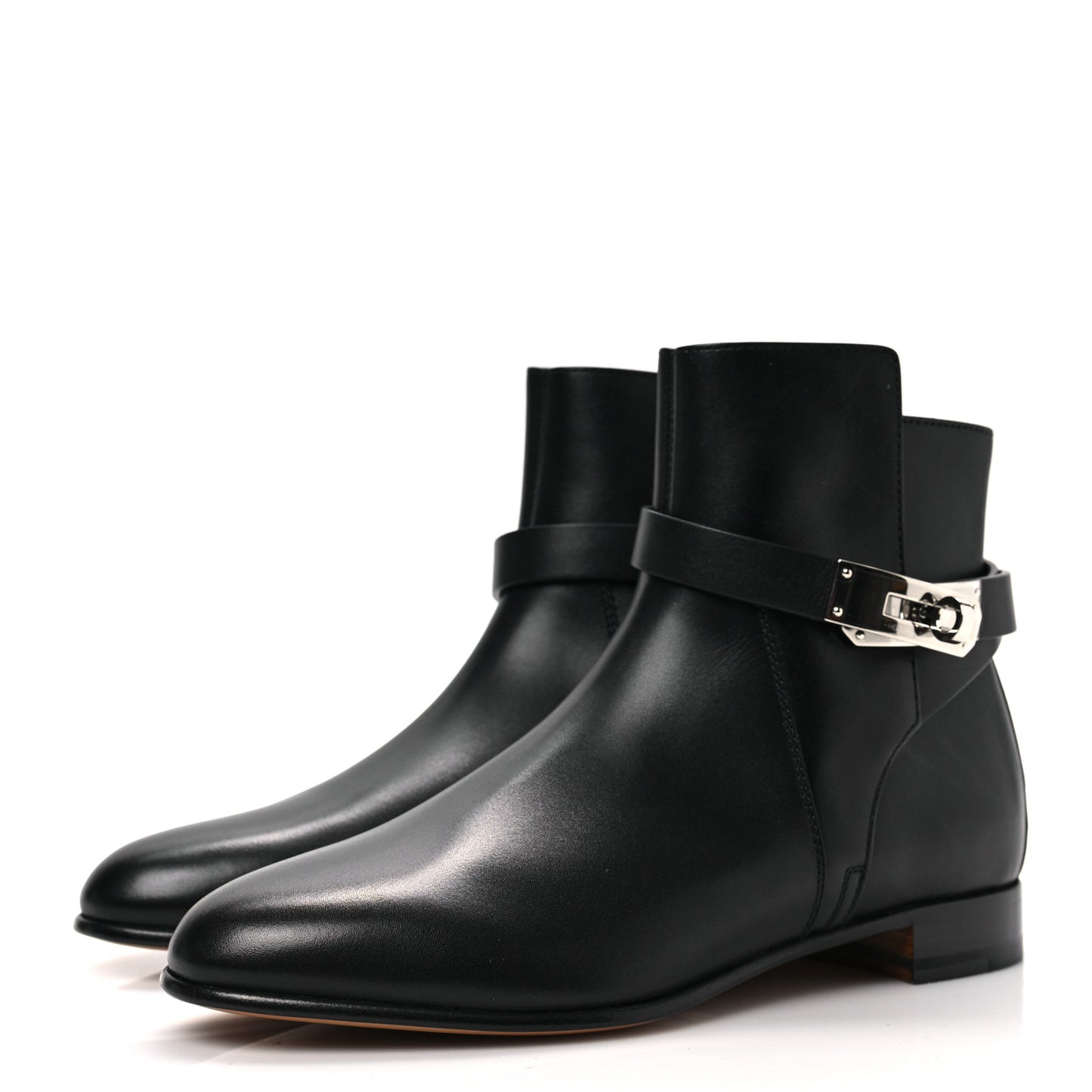 Calfskin Neo Low Boots 36 Black