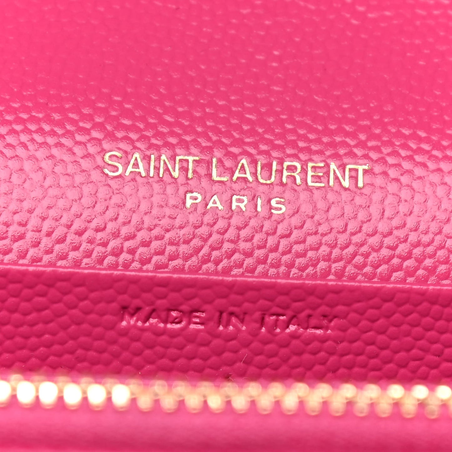 Grain De Poudre Matelasse Chevron Monogram Chain Wallet Bubblegum