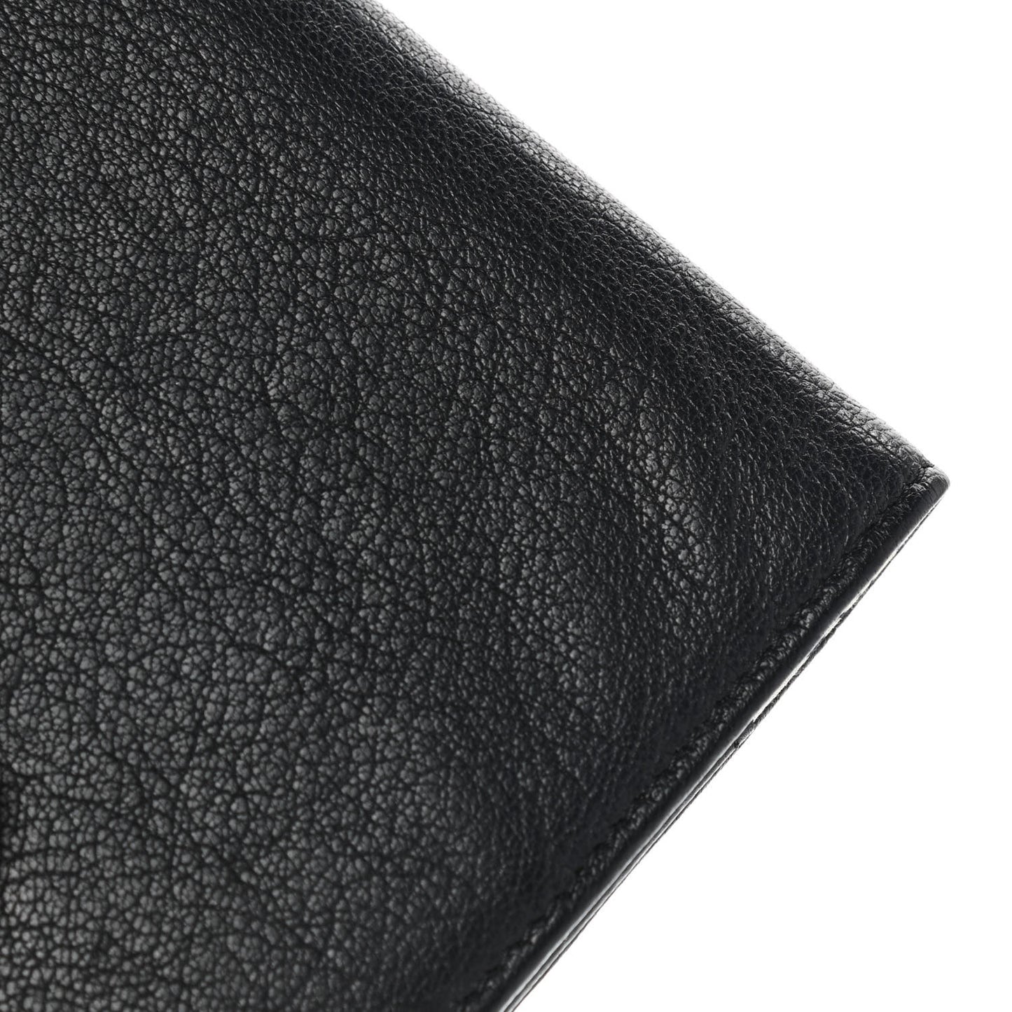 Goatskin Passport Holder Black
