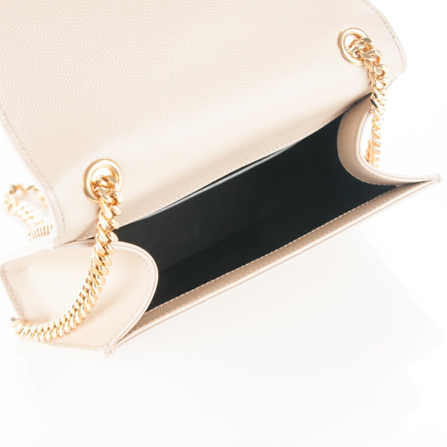 Grain De Poudre Small Monogram Kate Satchel Nude Powder