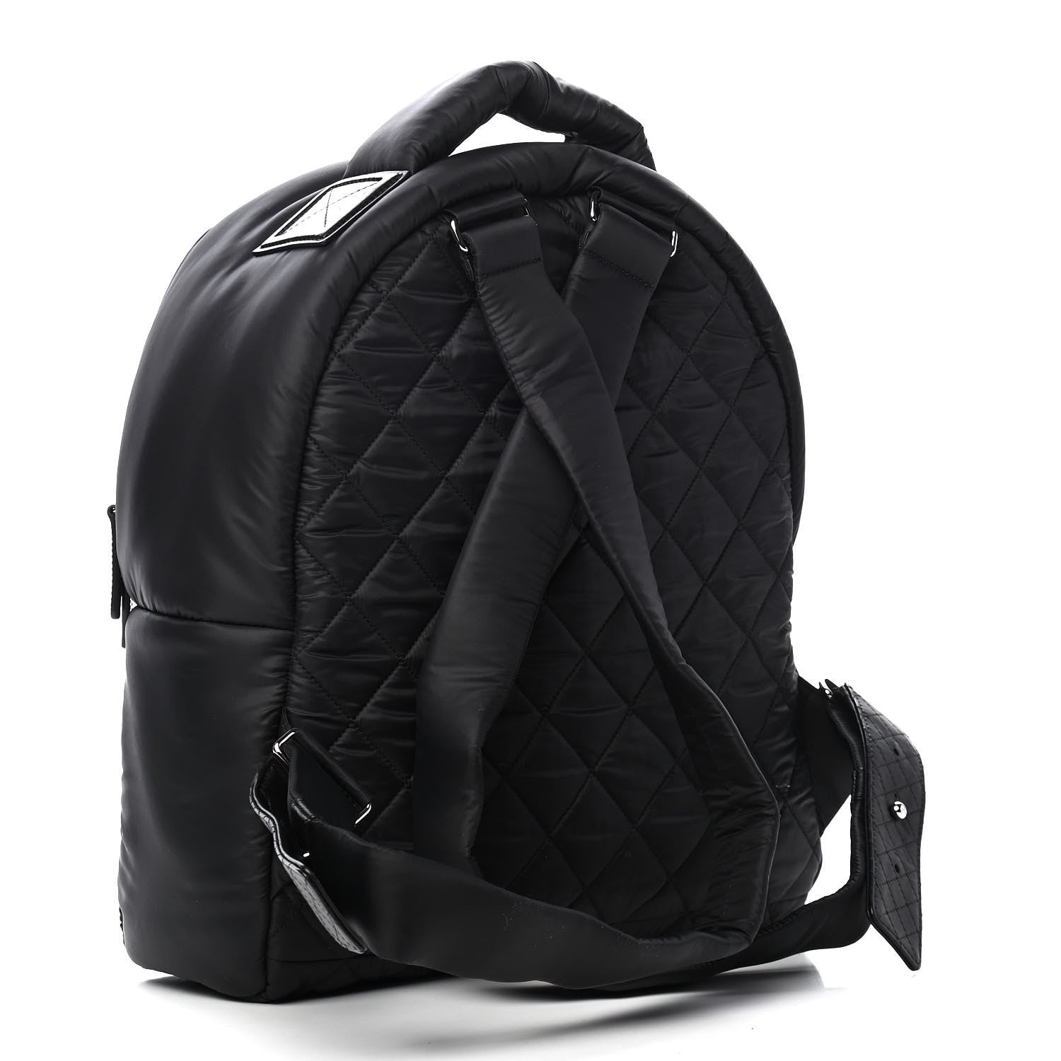 Chanel Nylon Quilted Coco Cocoon Backpack Black 2 of 8