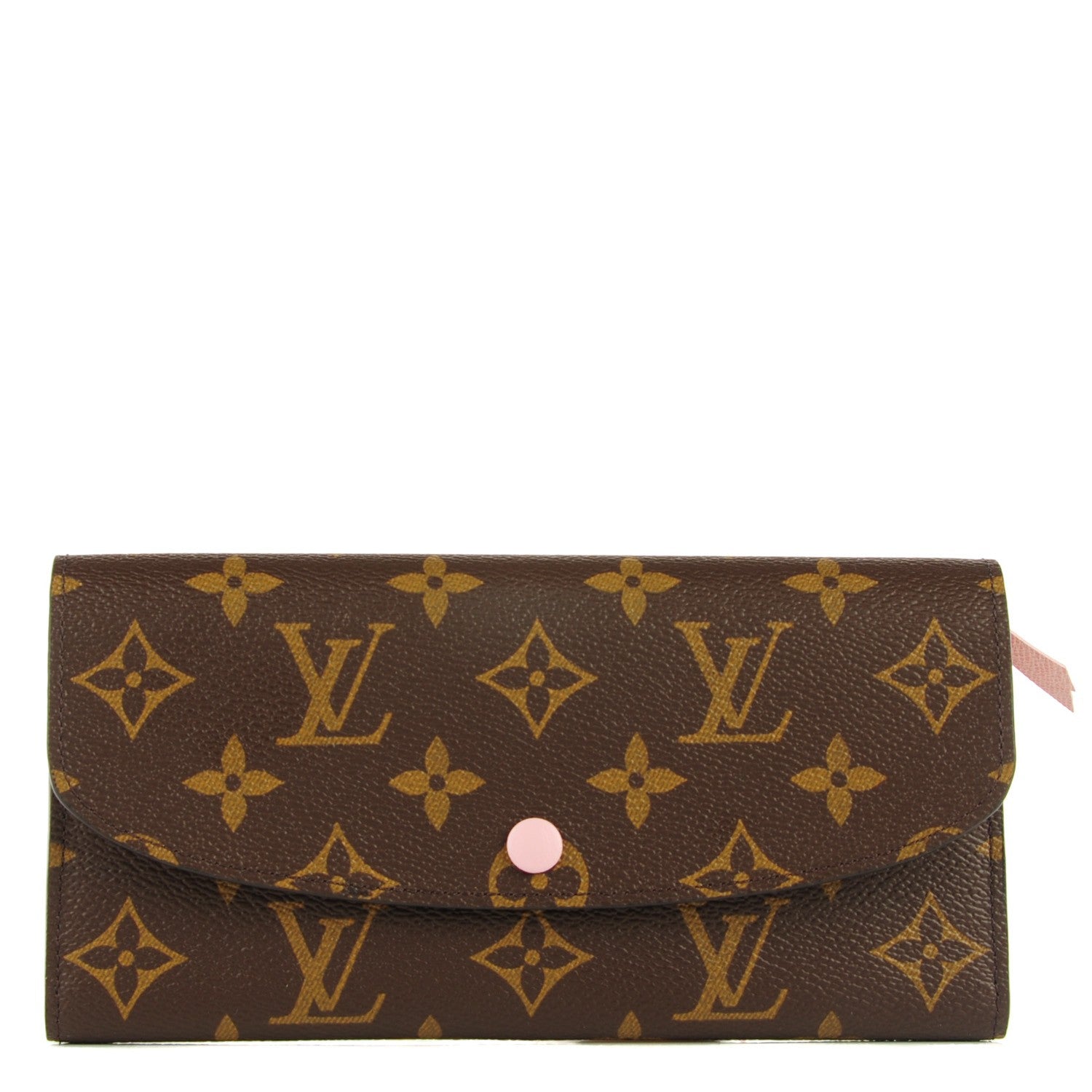 Louis Vuitton Monogram Emilie Wallet Rose Ballerine 1 of 7