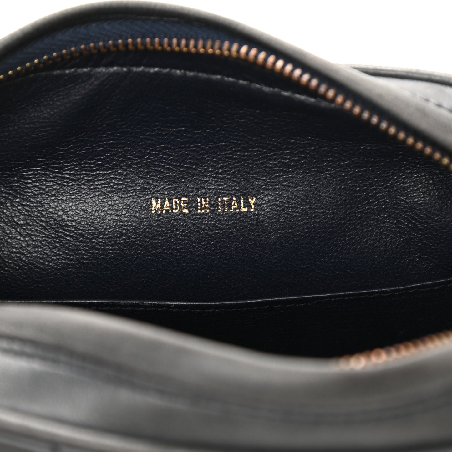 Lambskin Quilted Camera Case Black