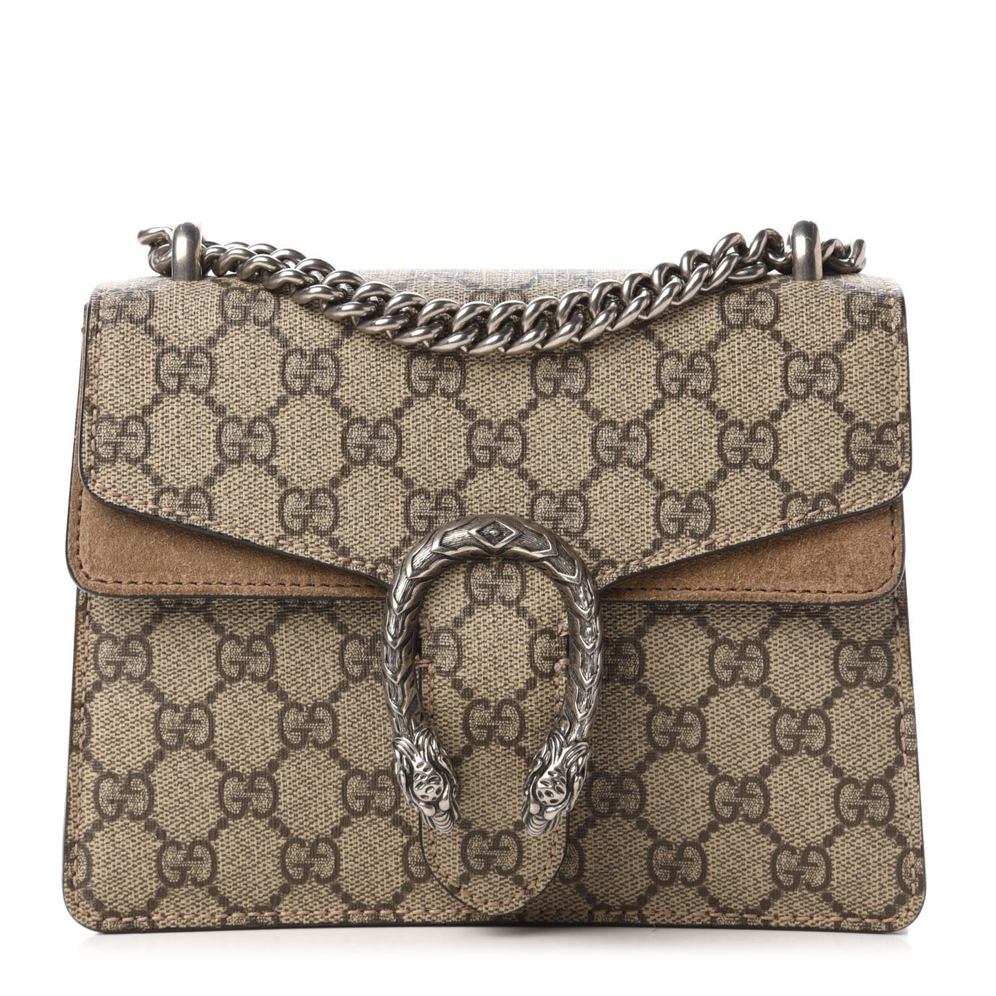 GG Supreme Monogram Mini Dionysus Shoulder Bag Taupe
