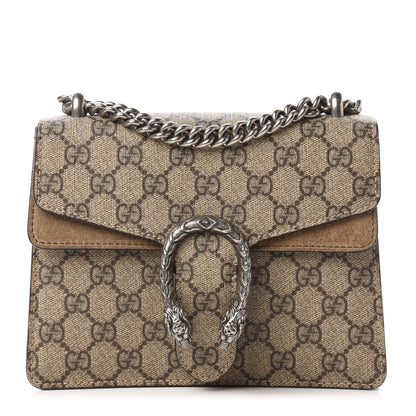 Gucci GG Supreme Monogram Mini Dionysus Shoulder Bag Taupe 1 of 11