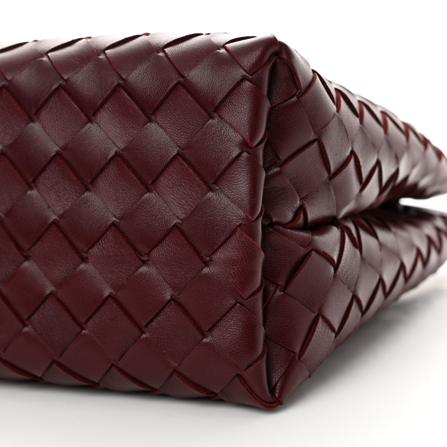 Nappa Intrecciato Small Andiamo Shoulder Bag Barolo