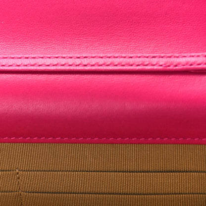 Chanel Lambskin Quilted CC Pearl Crush Wallet on Chain WOC Dark Pink 11 of 11