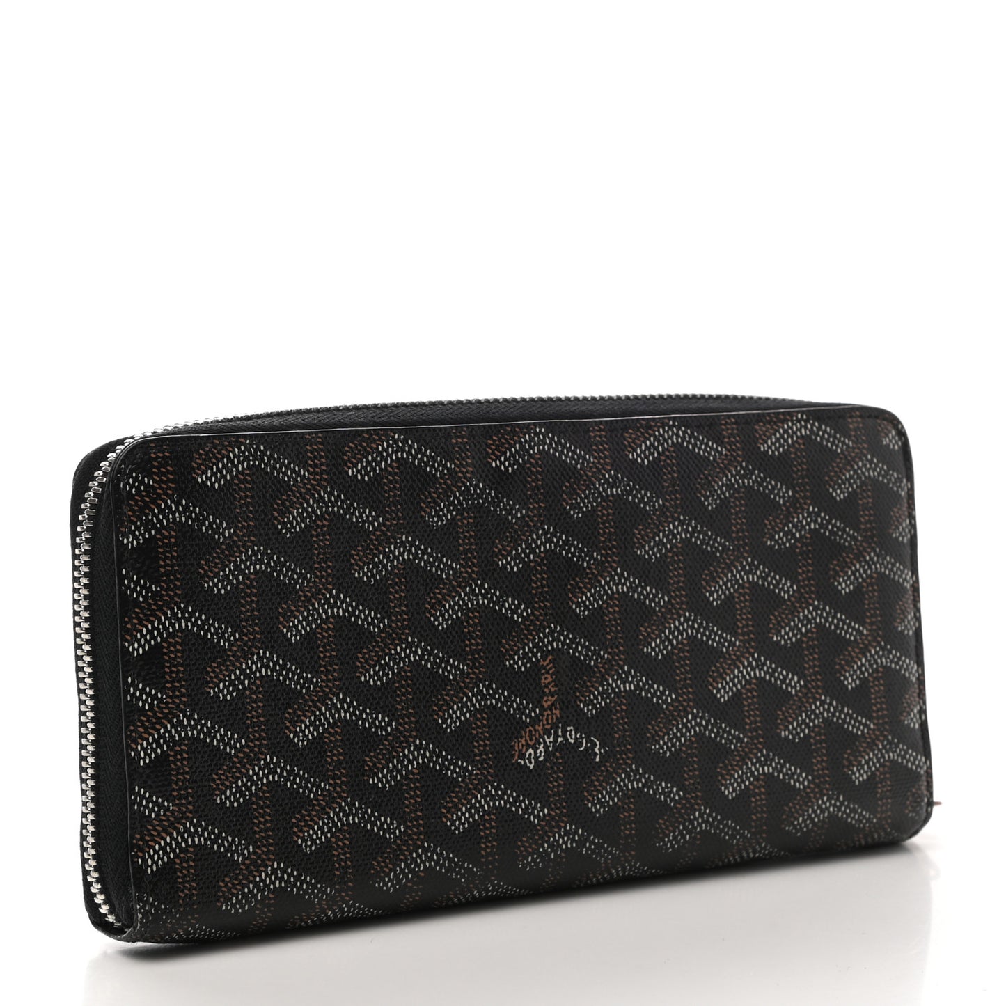 Goyardine Matignon Zip Around GM Wallet Black