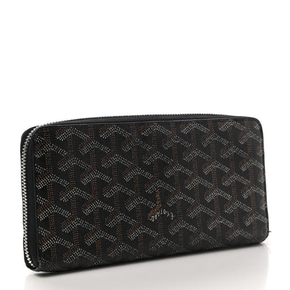 Goyard Goyardine Matignon Zip Around GM Wallet Black 3 of 8
