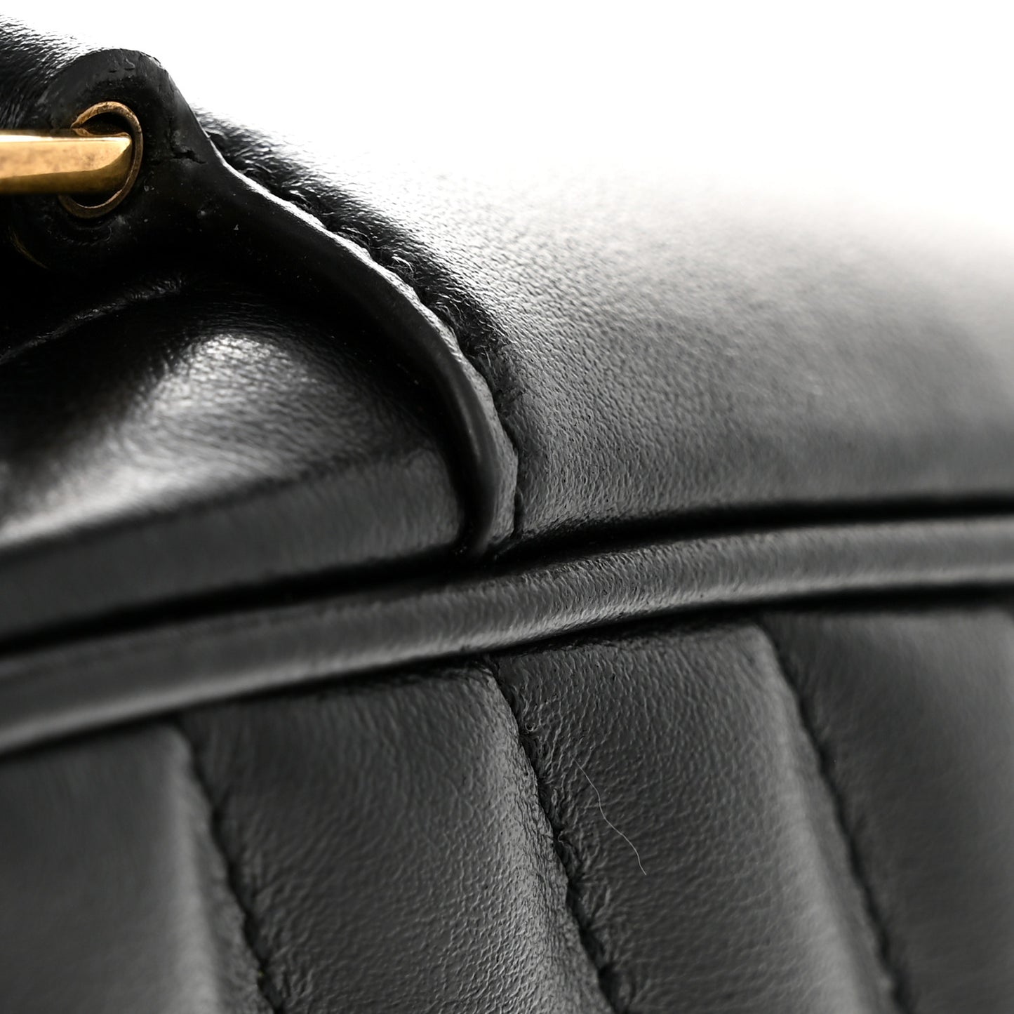 Calfskin Matelasse Monogram Lou Camera Bag Black