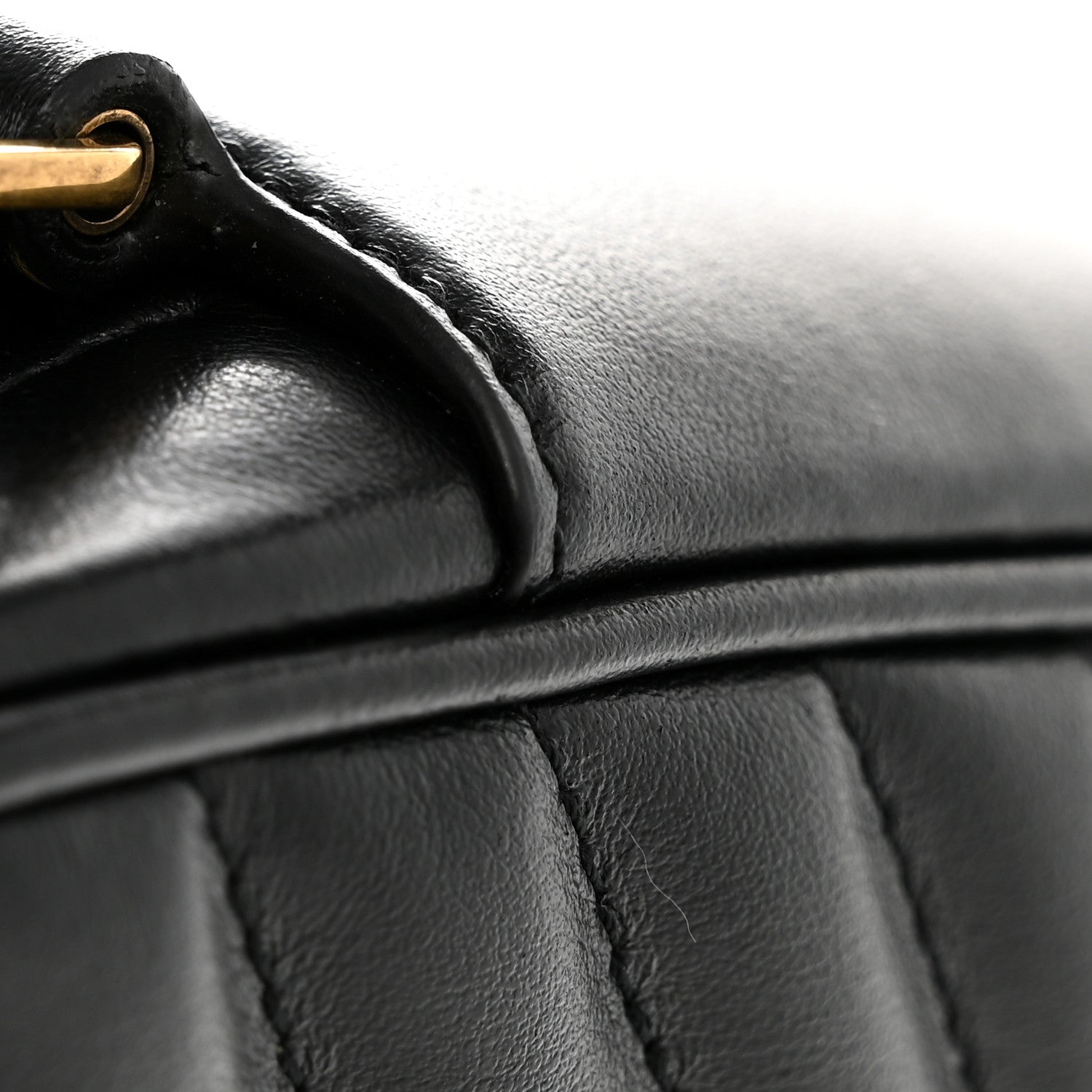 Saint Laurent Calfskin Matelasse Monogram Lou Camera Bag Black 17 of 17