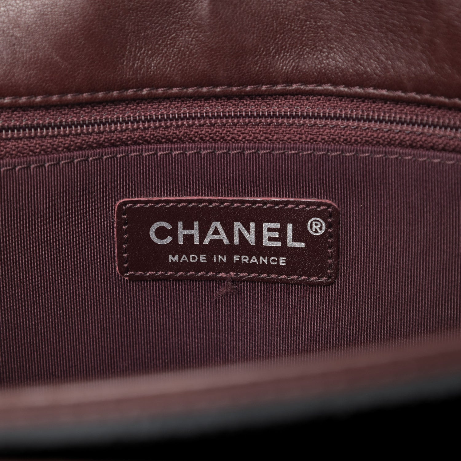 Chanel Patent Lambskin Medium Chocolate Bar Flap Black Bordeaux 7 of 11