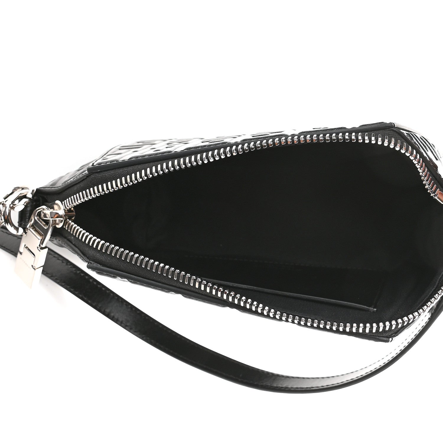 Givenchy Calfskin Logo Embossed XS Antigona 4G Black 6 of 9