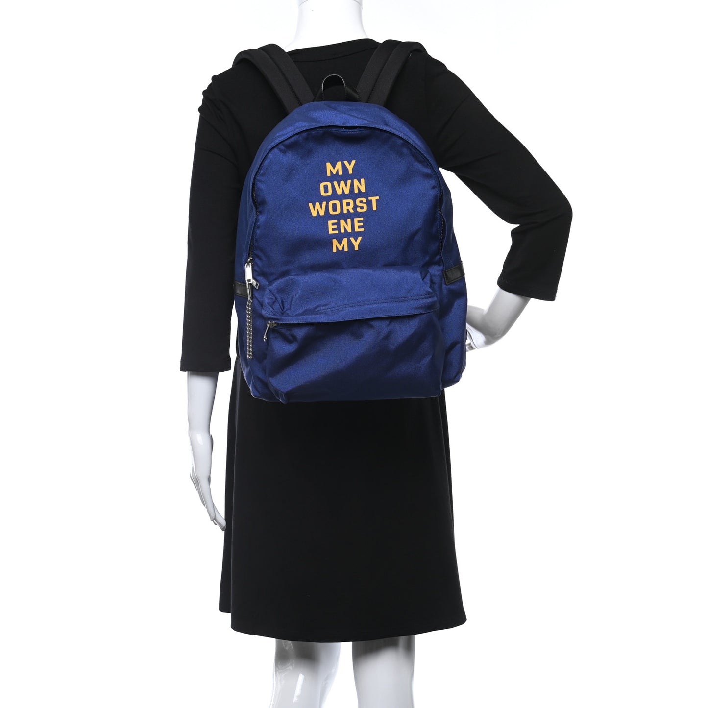 Calfskin Nylon My Own Worst Enemy Backpack Blue